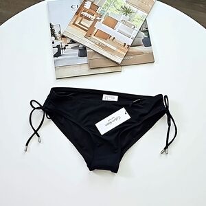 NWT Calvin Klien- Black Tie Side Bikini Bottom.